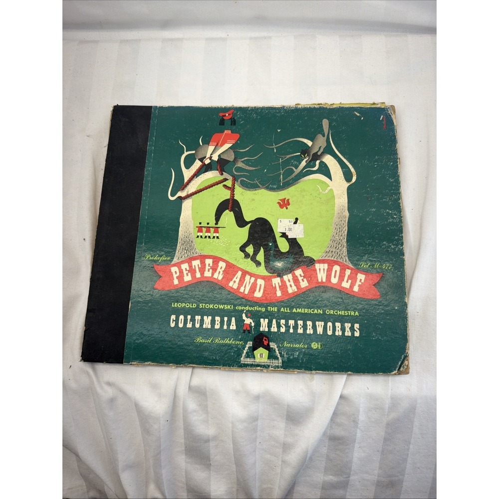 Vintage Peter And The Wolf Columbia Masterworks 3 Record Set All American